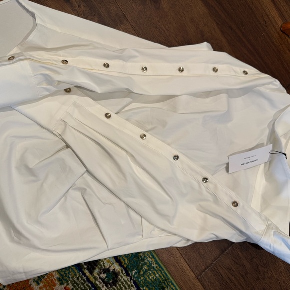 Karen Millen x Lydia Millen Asymmetrical Blouse, UK 14, US 10, New - Picture 7 of 8